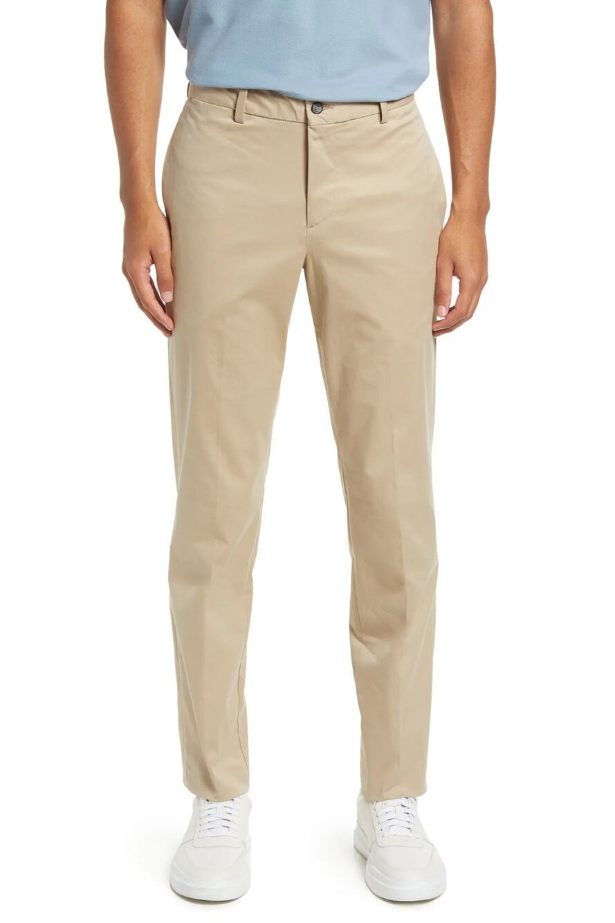 Charleston Khakis Berles Flat Front Stretch Twill Pant Sz 42x32 Khaki Office NWT